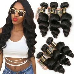 Yavida Loose Wave 3 Bundles 100% Unprocessed Virgin Hair Human Hair Bundles 300G